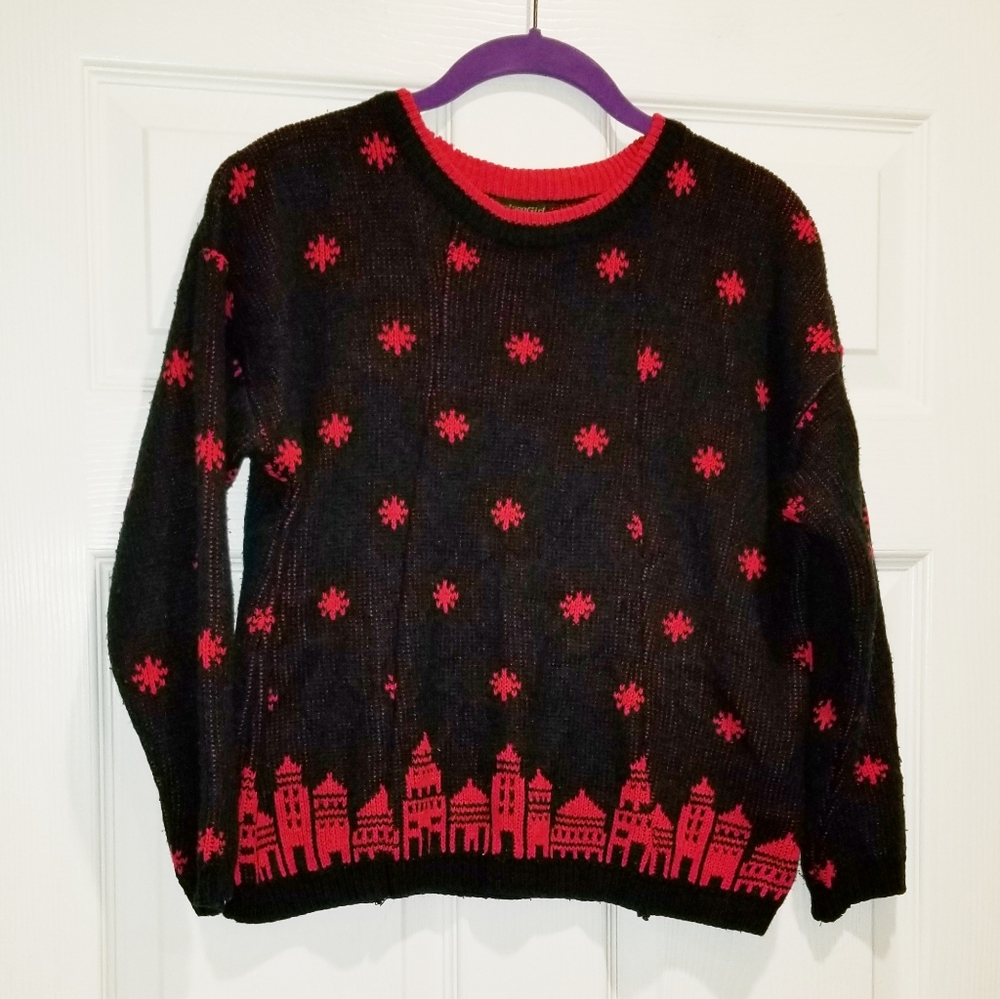 CHELSEA GIRL skyline of the city unique sweater